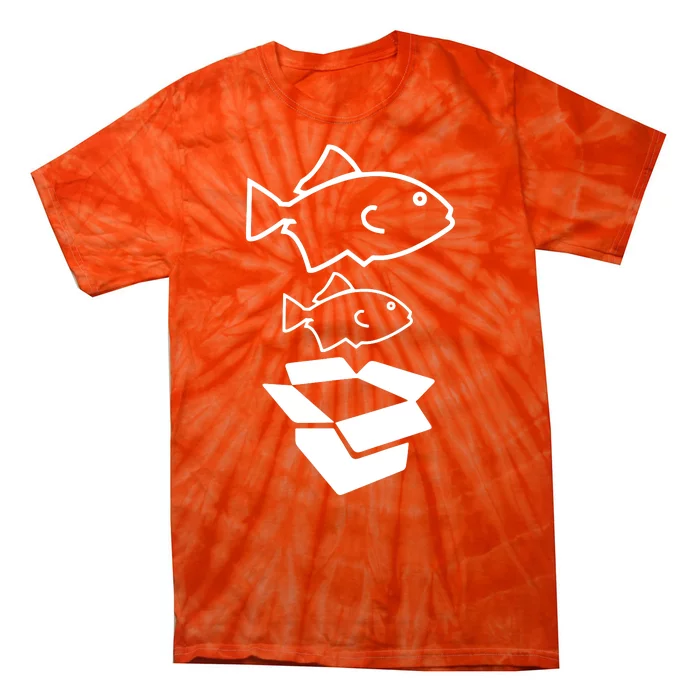 BIG FISH LITTLE FISH CARDBOARD BOX Tie-Dye T-Shirt