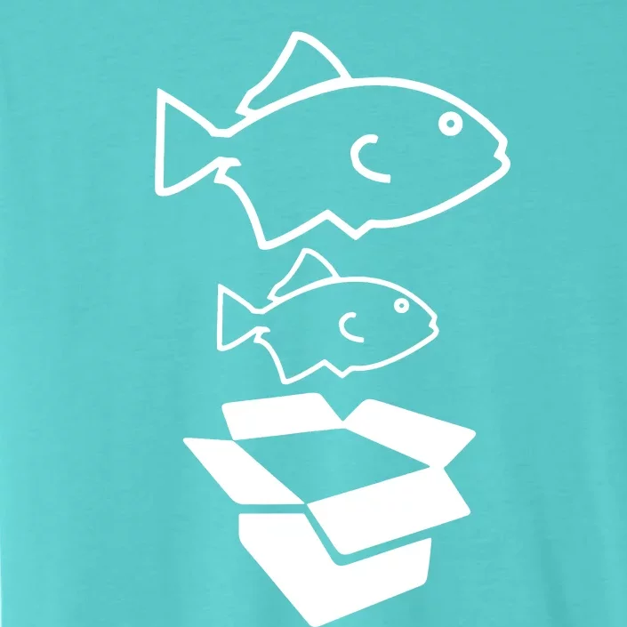 BIG FISH LITTLE FISH CARDBOARD BOX ChromaSoft Performance T-Shirt