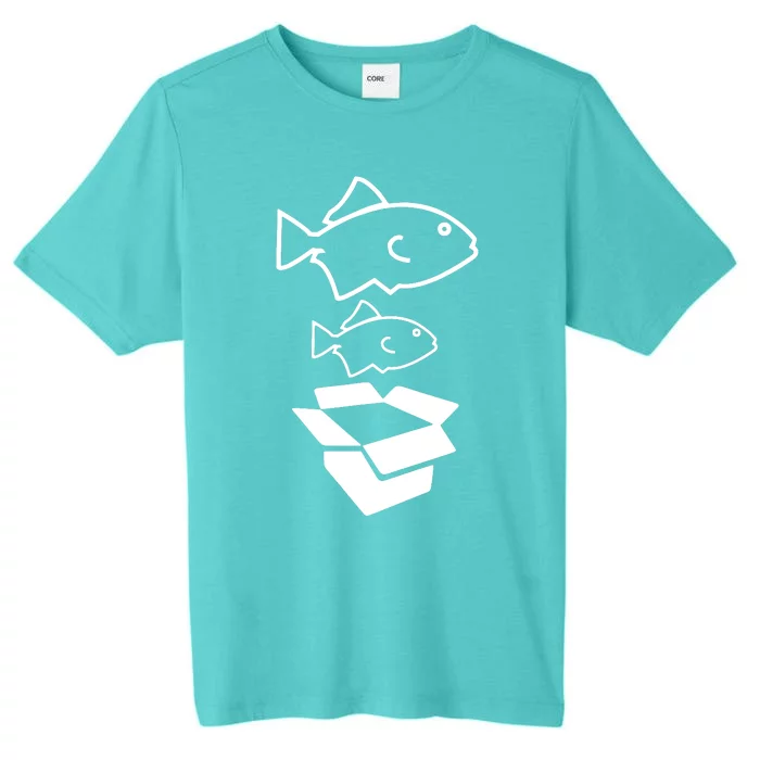 BIG FISH LITTLE FISH CARDBOARD BOX ChromaSoft Performance T-Shirt