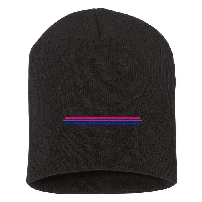 Bisexuality Flag LGBT Bi Pride Co Short Acrylic Beanie