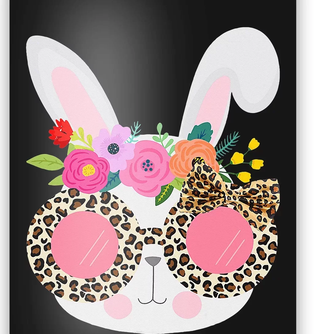 Bunny Face Leopart Print Easter Basket Stuffer Poster