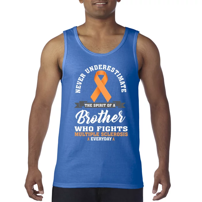 Brother Fights Multiple Sclerosis Ms Warrior Gift Tank Top