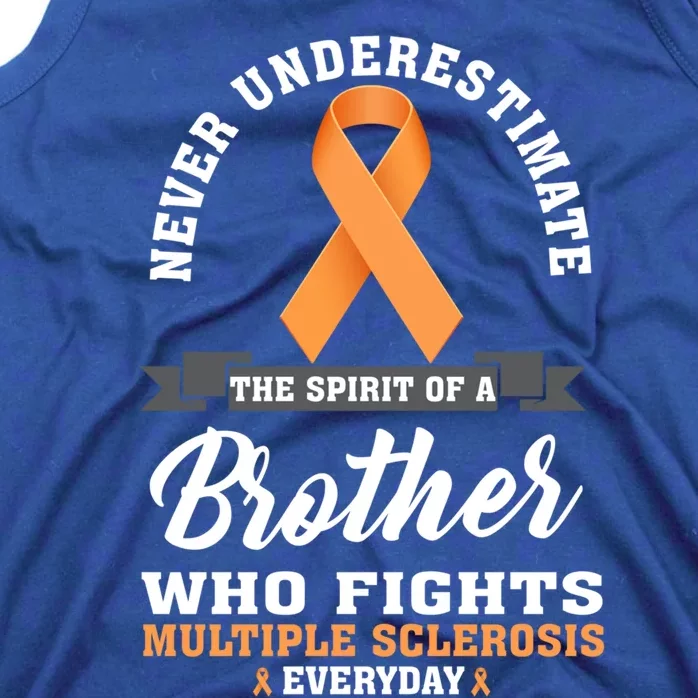 Brother Fights Multiple Sclerosis Ms Warrior Gift Tank Top