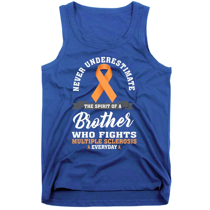 Brother Fights Multiple Sclerosis Ms Warrior Gift Tank Top