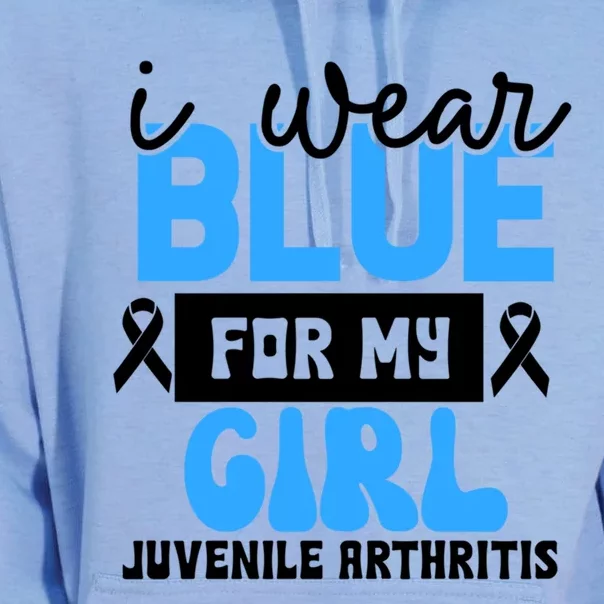 Blue For My Juvenile Arthritis Awareness Mom Dad Sister Gift Unisex Surf Hoodie