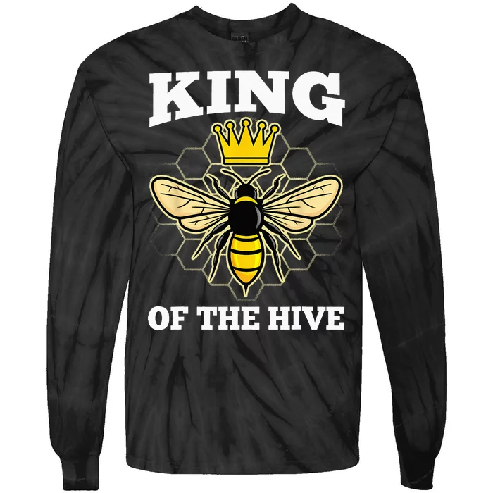 Beekeeper For Men Dad Beekeeping Honeybee Beehive Bee Lover Tie-Dye Long Sleeve Shirt