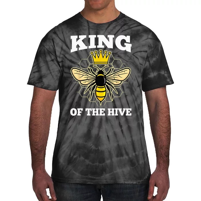 Beekeeper For Men Dad Beekeeping Honeybee Beehive Bee Lover Tie-Dye T-Shirt