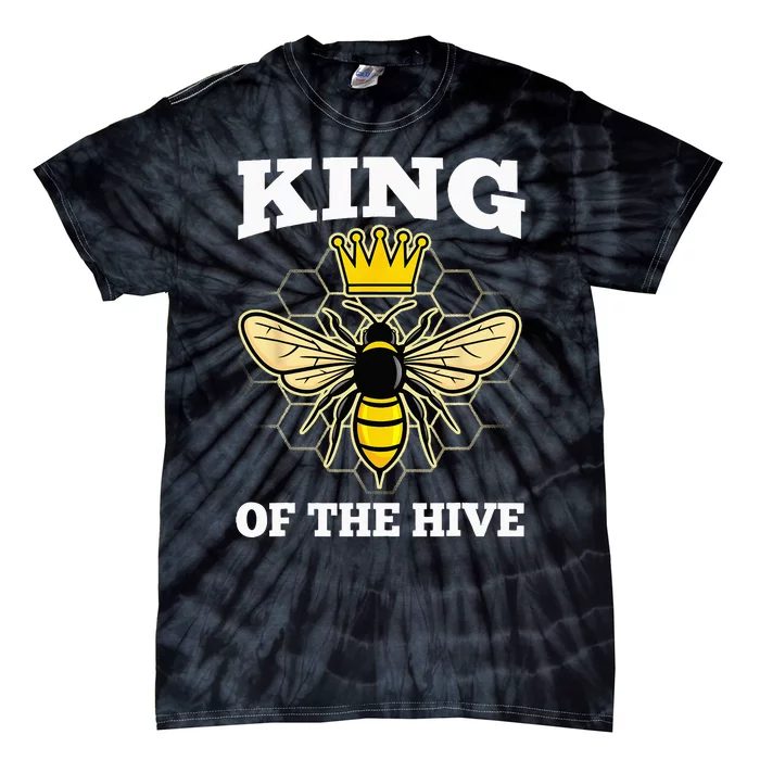 Beekeeper For Men Dad Beekeeping Honeybee Beehive Bee Lover Tie-Dye T-Shirt