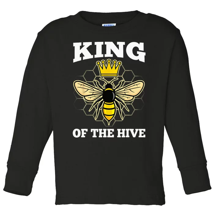 Beekeeper For Men Dad Beekeeping Honeybee Beehive Bee Lover Toddler Long Sleeve Shirt