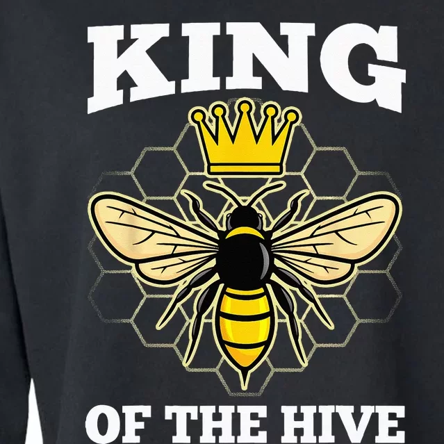 Beekeeper For Men Dad Beekeeping Honeybee Beehive Bee Lover Cropped Pullover Crew