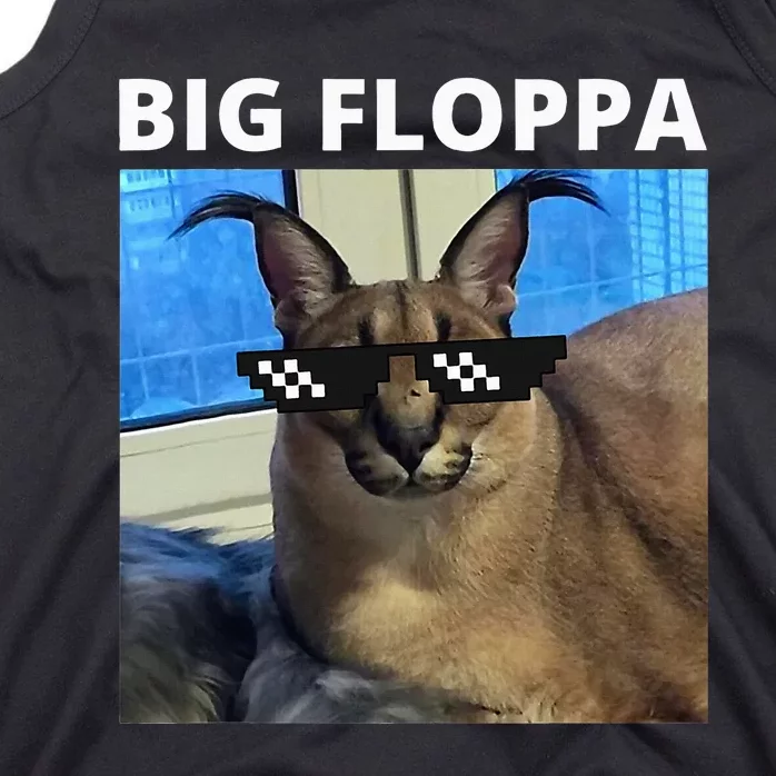 Big Floppa Meme Cat Tank Top