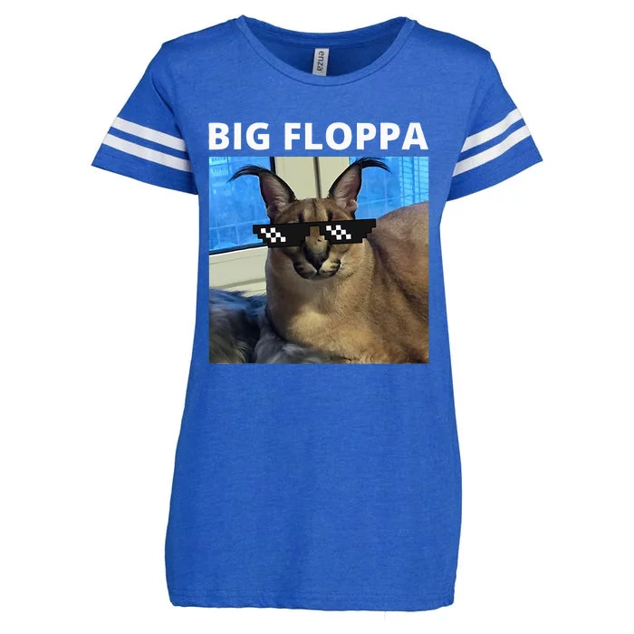 Big Floppa Meme Cat Enza Ladies Jersey Football T-Shirt