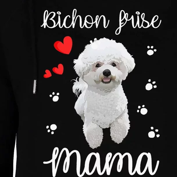 Bichon Frise Mom Cute Puppy Dog Lovers Gifts Womens Funnel Neck Pullover Hood