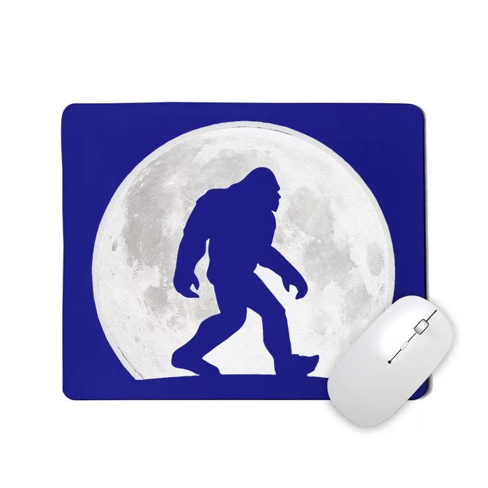 Bigfoot Full Moon Sasquatch Funny Halloween Lazy Costume Mousepad