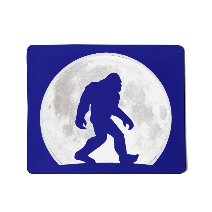 Bigfoot Full Moon Sasquatch Funny Halloween Lazy Costume Mousepad