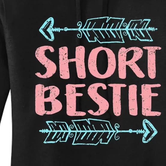 Best Friends Matching Tall Short Bestie Birthday BFF Besties Women's Pullover Hoodie