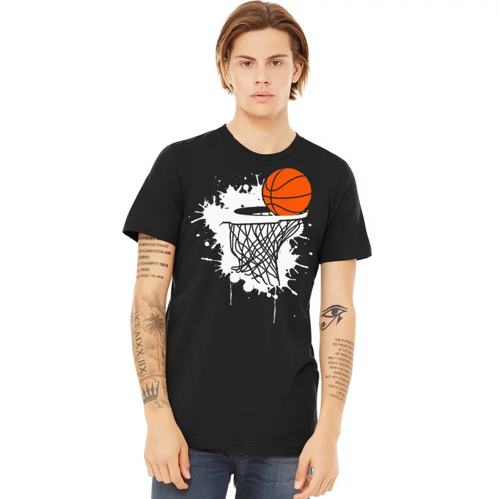 Basketball For Men Slam Dunk Teens Kids Player Premium T-Shirt