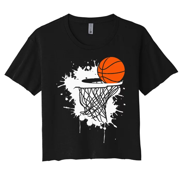 Basketball For Men Slam Dunk Teens Kids Player Women's Crop Top Tee