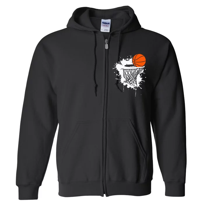 Basketball For Men Slam Dunk Teens Kids Player Full Zip Hoodie