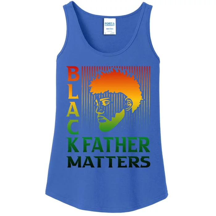 Black Fathers Matter Juneteenth Pride American African Dad Ladies Essential Tank