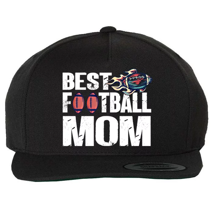 Best Football Mom Gift Funny Dad American Football Gift Wool Snapback Cap