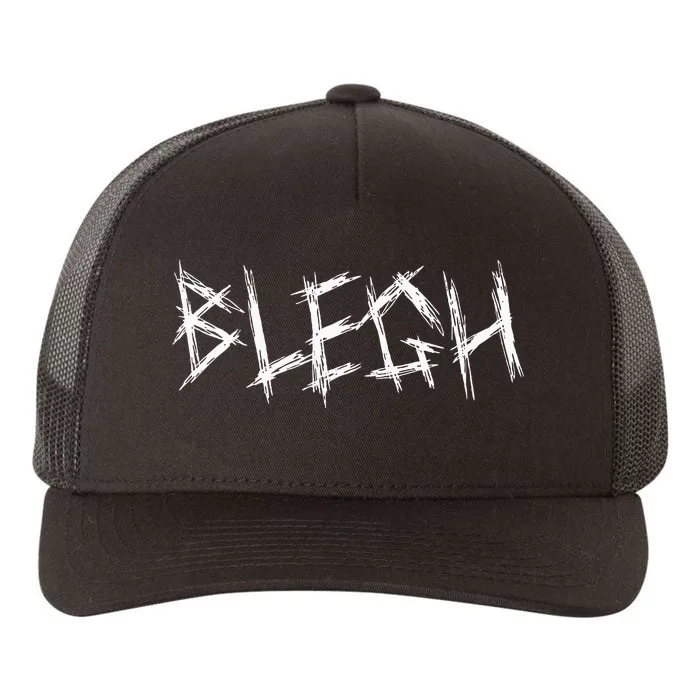 Blegh Funny Metalcore Vocalist Djent Deathcore Yupoong Adult 5-Panel Trucker Hat