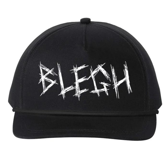 Blegh Funny Metalcore Vocalist Djent Deathcore Snapback Five-Panel Rope Hat