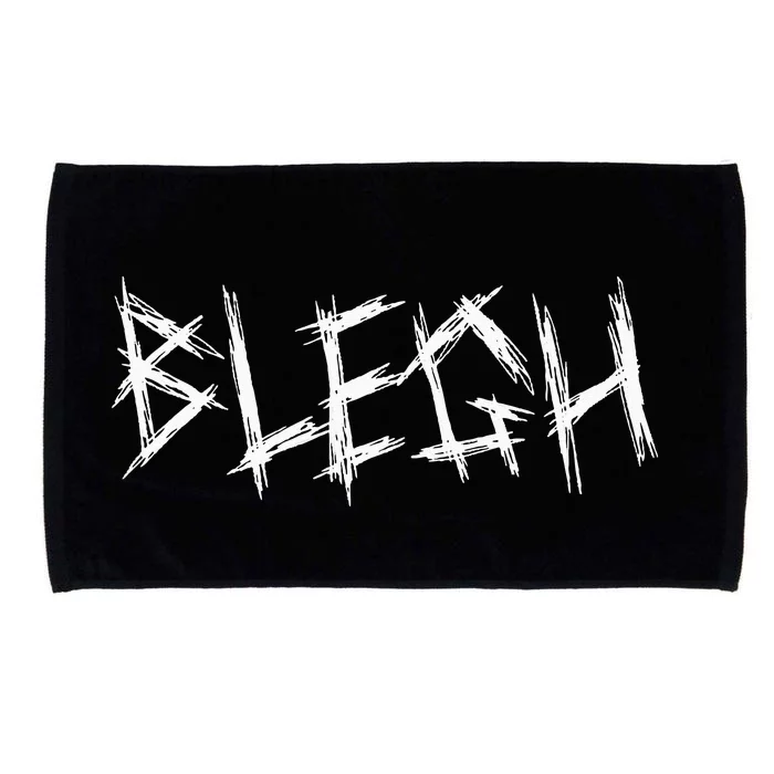 Blegh Funny Metalcore Vocalist Djent Deathcore Microfiber Hand Towel