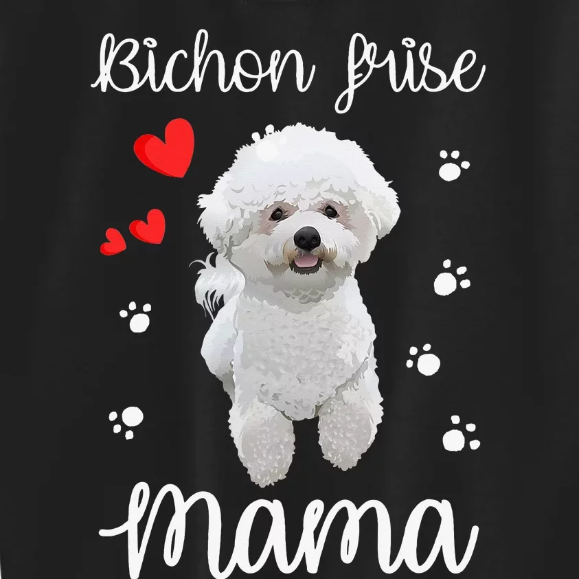 Bichon Frise Mom Cute Puppy Dog Lovers Gifts Kids Sweatshirt