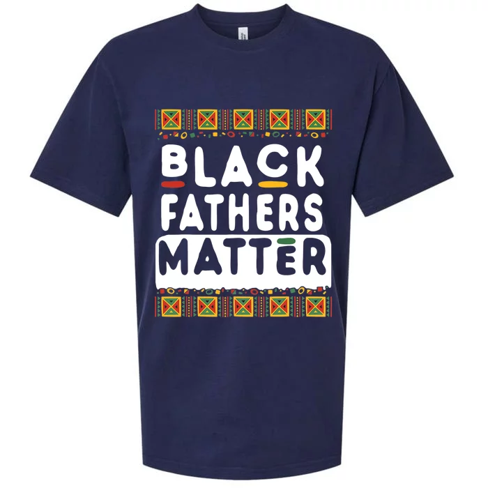 Black Fathers Matter Pride African American History Month Sueded Cloud Jersey T-Shirt