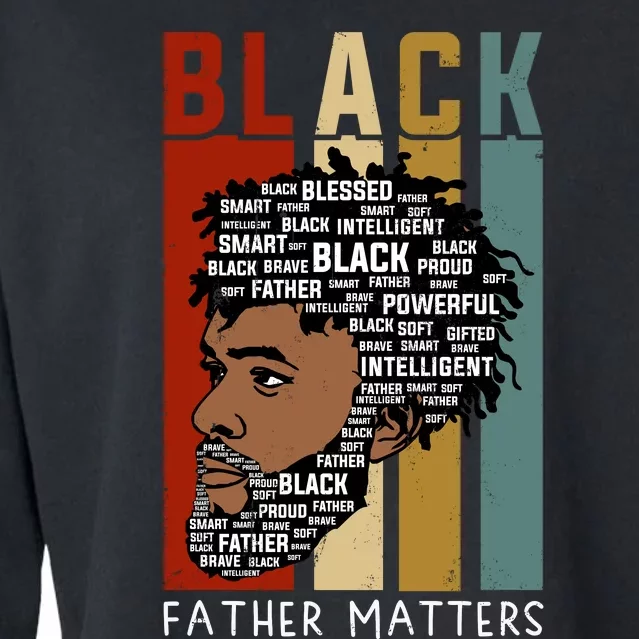 BLACK FATHER MATTERS Cropped Pullover Crew