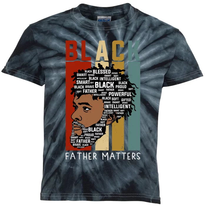 BLACK FATHER MATTERS Kids Tie-Dye T-Shirt