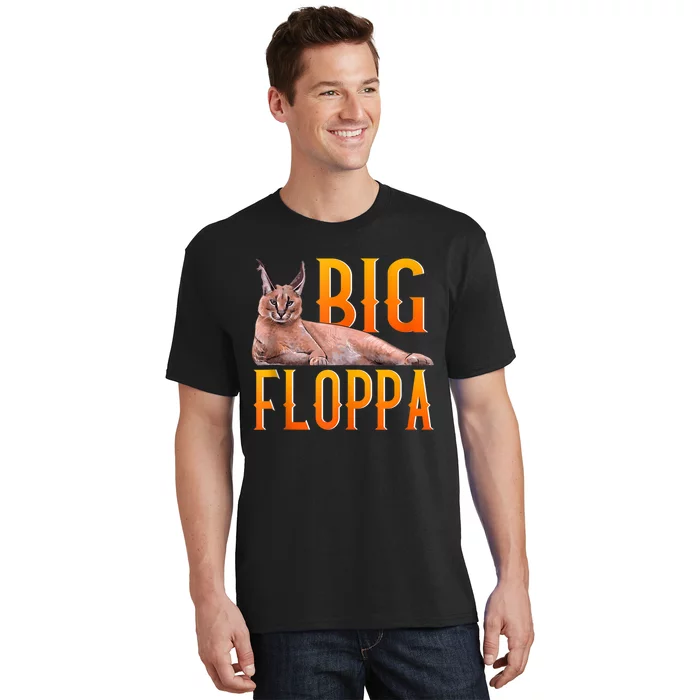 Big Floppa Meme Cute Caracal Cat Ank Op T-Shirt