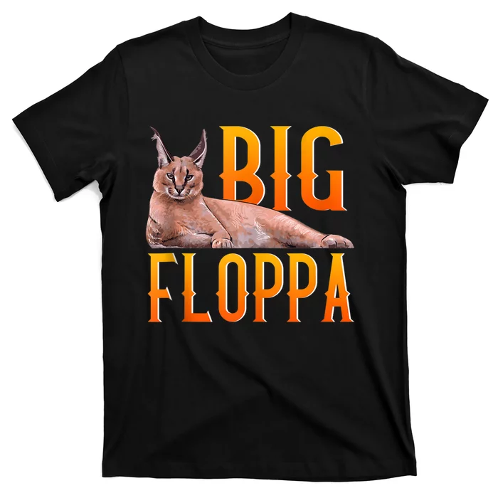 Big Floppa Meme Cute Caracal Cat Ank Op T-Shirt