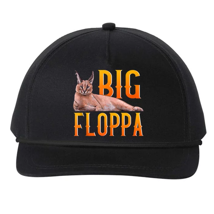 Big Floppa Meme Cute Caracal Cat Ank Op Snapback Five-Panel Rope Hat