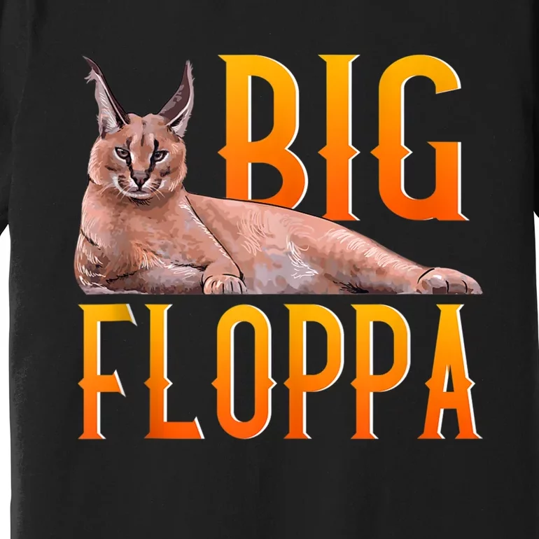 Big Floppa Meme Cute Caracal Cat Ank Op Premium T-Shirt