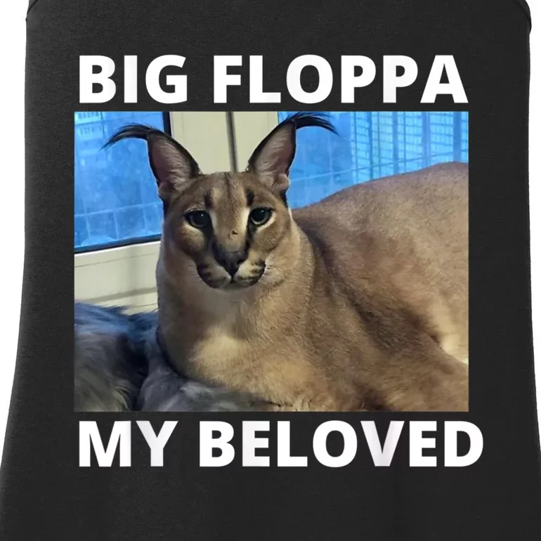 Big Floppa My Beloved Caracal Cat Meme Ladies Essential Tank