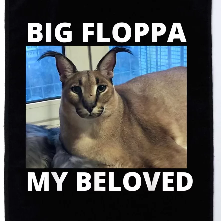 Big Floppa My Beloved Caracal Cat Meme Platinum Collection Golf Towel