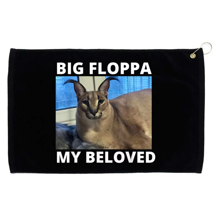 Big Floppa My Beloved Caracal Cat Meme Grommeted Golf Towel