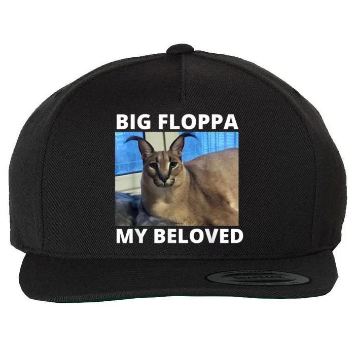 Big Floppa My Beloved Caracal Cat Meme Wool Snapback Cap