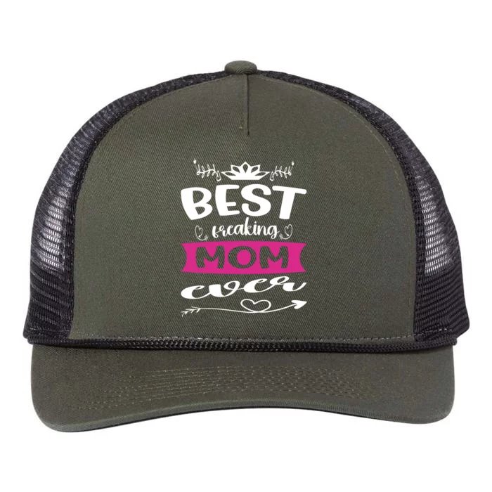 Best Freaking Mom Ever Retro Rope Trucker Hat Cap