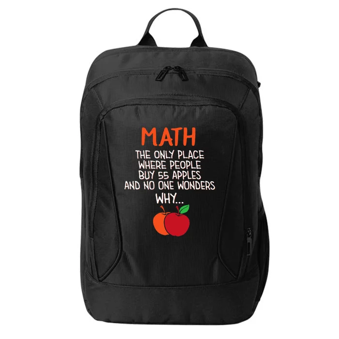 Best Funny Math Teacher Joke Humor Science Fun Math Pun City Backpack