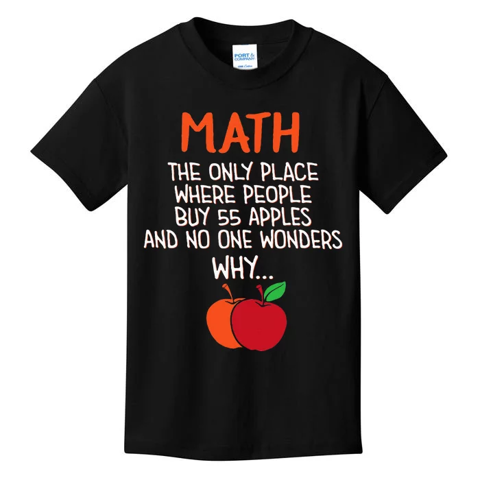 Best Funny Math Teacher Joke Humor Science Fun Math Pun Kids T-Shirt