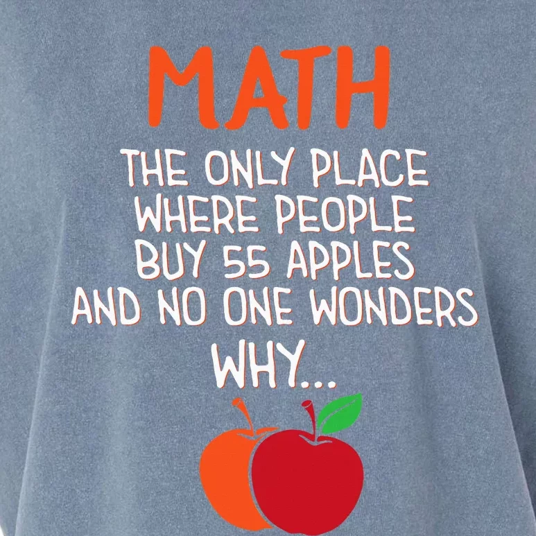 Best Funny Math Teacher Joke Humor Science Fun Math Pun Garment-Dyed Women's Muscle Tee