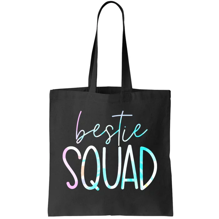 Best Friend Matching Squad Tie Dye Bestie Bff Tote Bag