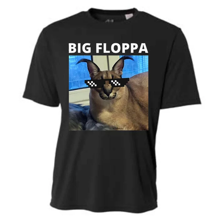 Big Floppa Meme Cat Cooling Performance Crew T-Shirt