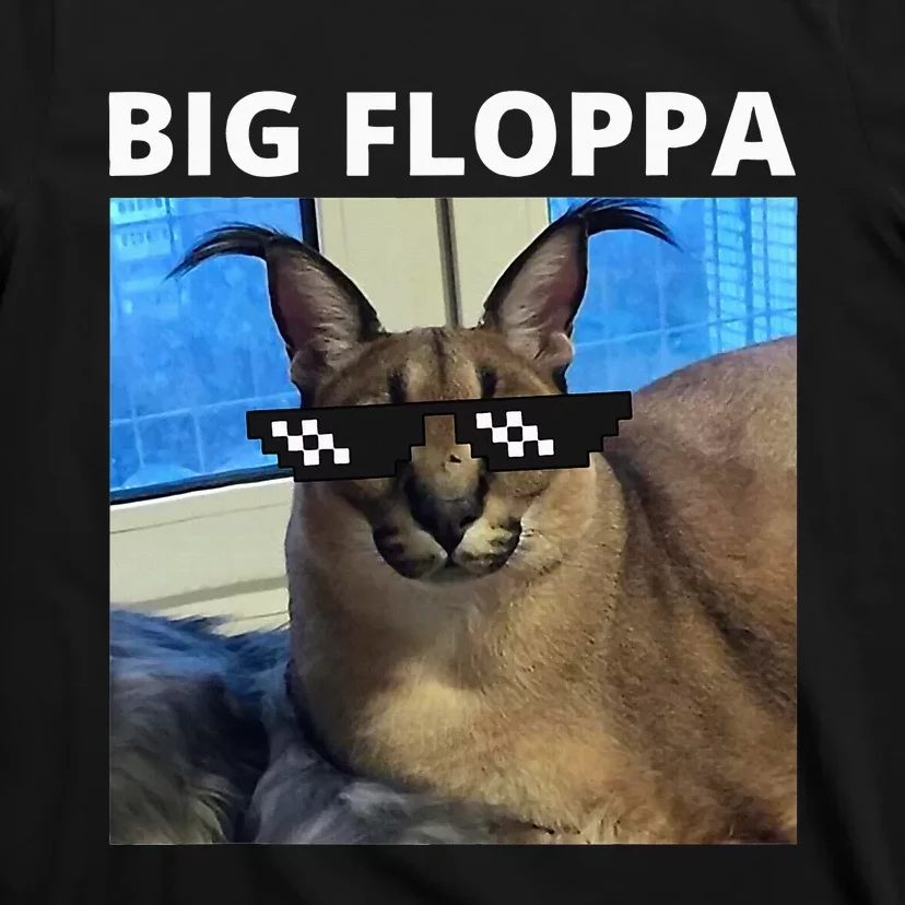 Big Floppa Meme Cat T-Shirt