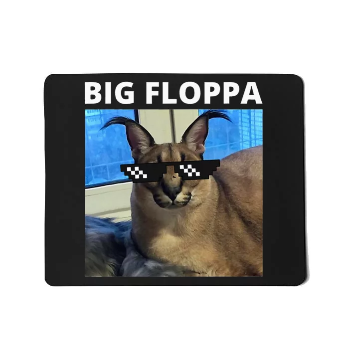 Big Floppa Meme Cat Mousepad