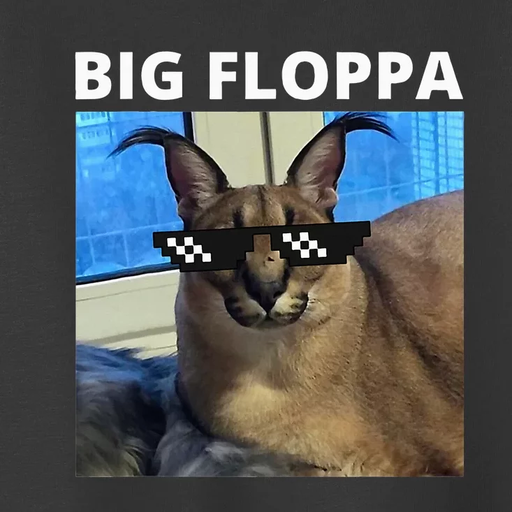 Big Floppa Meme Cat Toddler T-Shirt