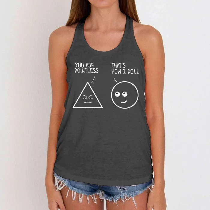 Best Funny Math Teacher Joke Humor Science Fun Math Pun Women's Knotted Racerback Tank